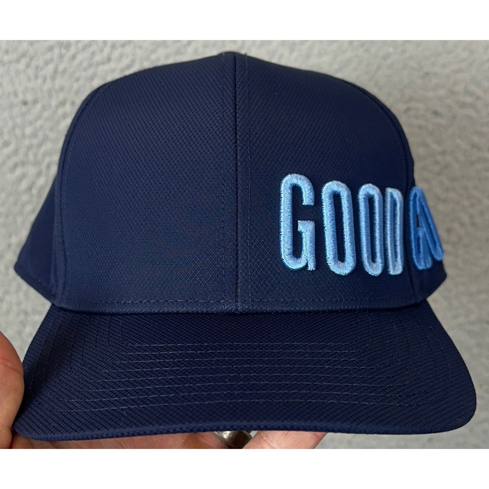 NEW Good Good Golf Hat Mens OSFA Navy Blue Performance Cap Snapback Embroidered